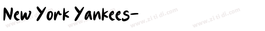 New York Yankees字体转换